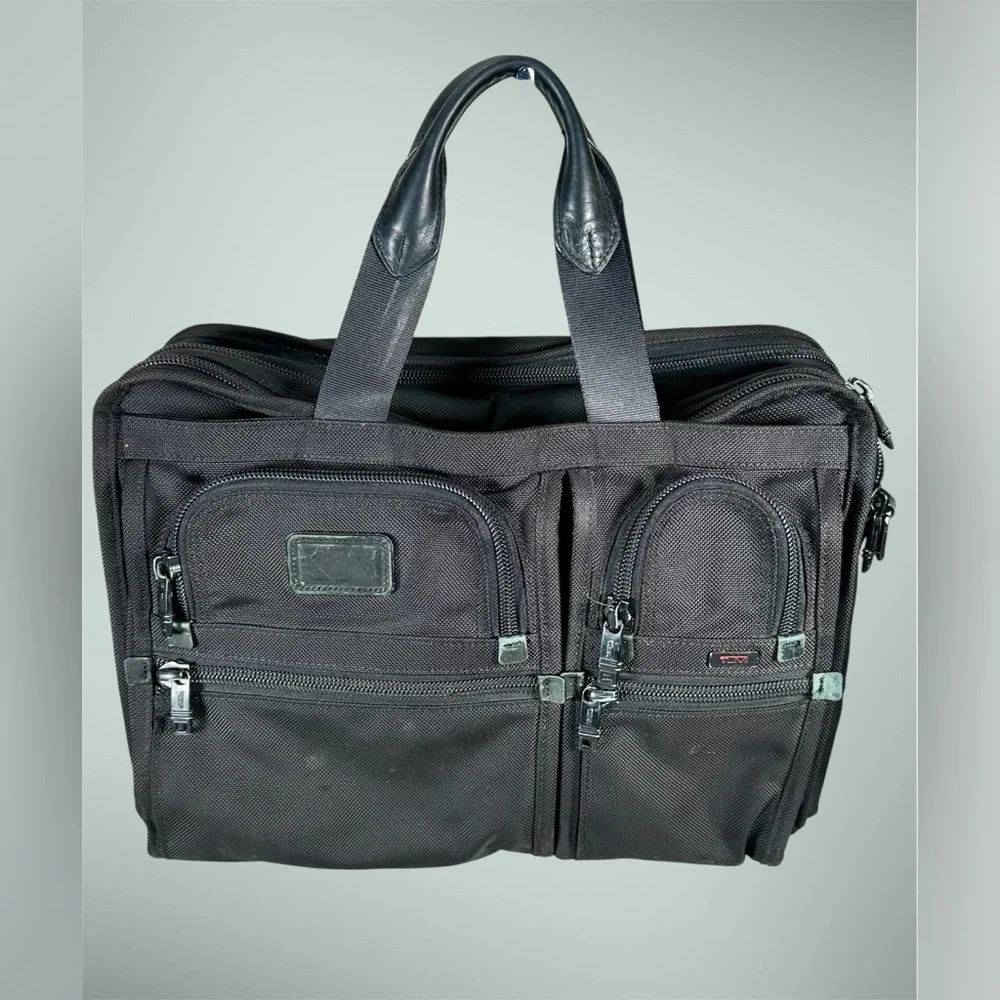Tumi Alpha Expandable Organizer Laptop Briefcase Model 26160DH